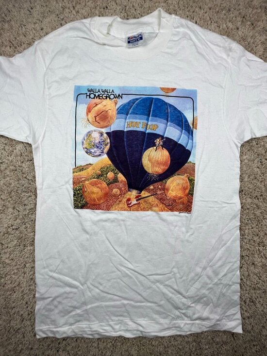 Hanes Other - Vintage Walla Walla Homegrown T Shirt Hot Poop Records 80s Band Music Tee Large